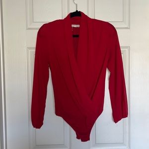 Wishlist sz S red bodysuit